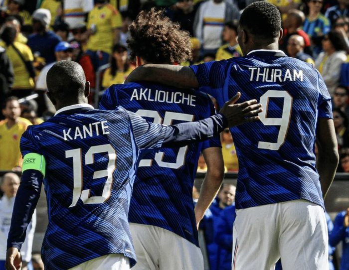 法国队友谊赛3-1胜哥伦比亚，FIFA排名升至世界第