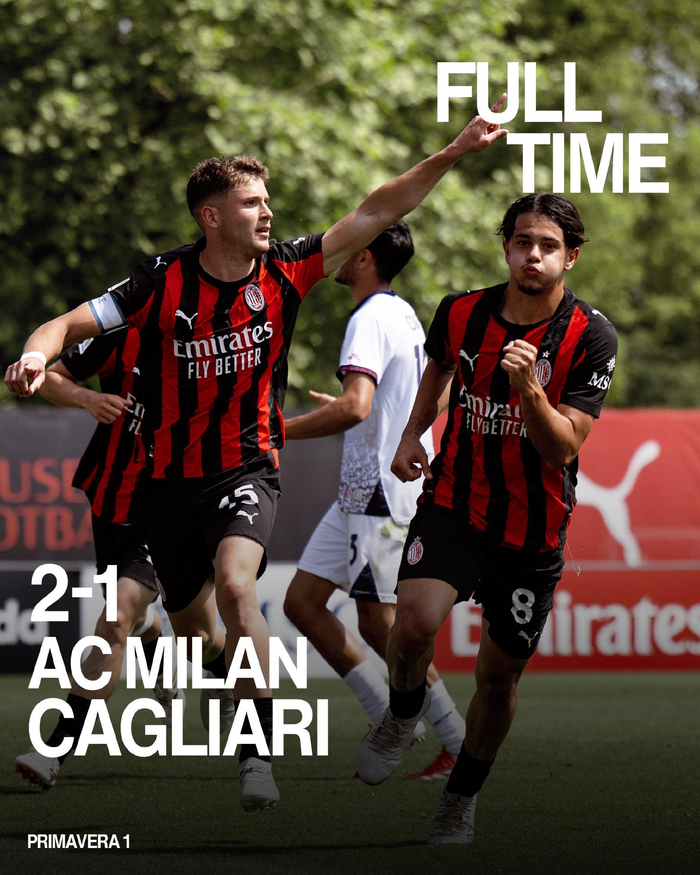 米兰预备队力克卡利亚里 2-1取胜奠定联赛冠军悬
